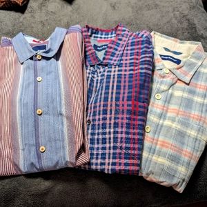 3 men's long sleeve dress shirts